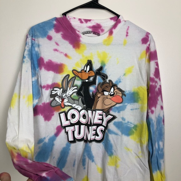 Loony Tunes Tie Dye Long Sleeve Shirt - Picture 2 of 5